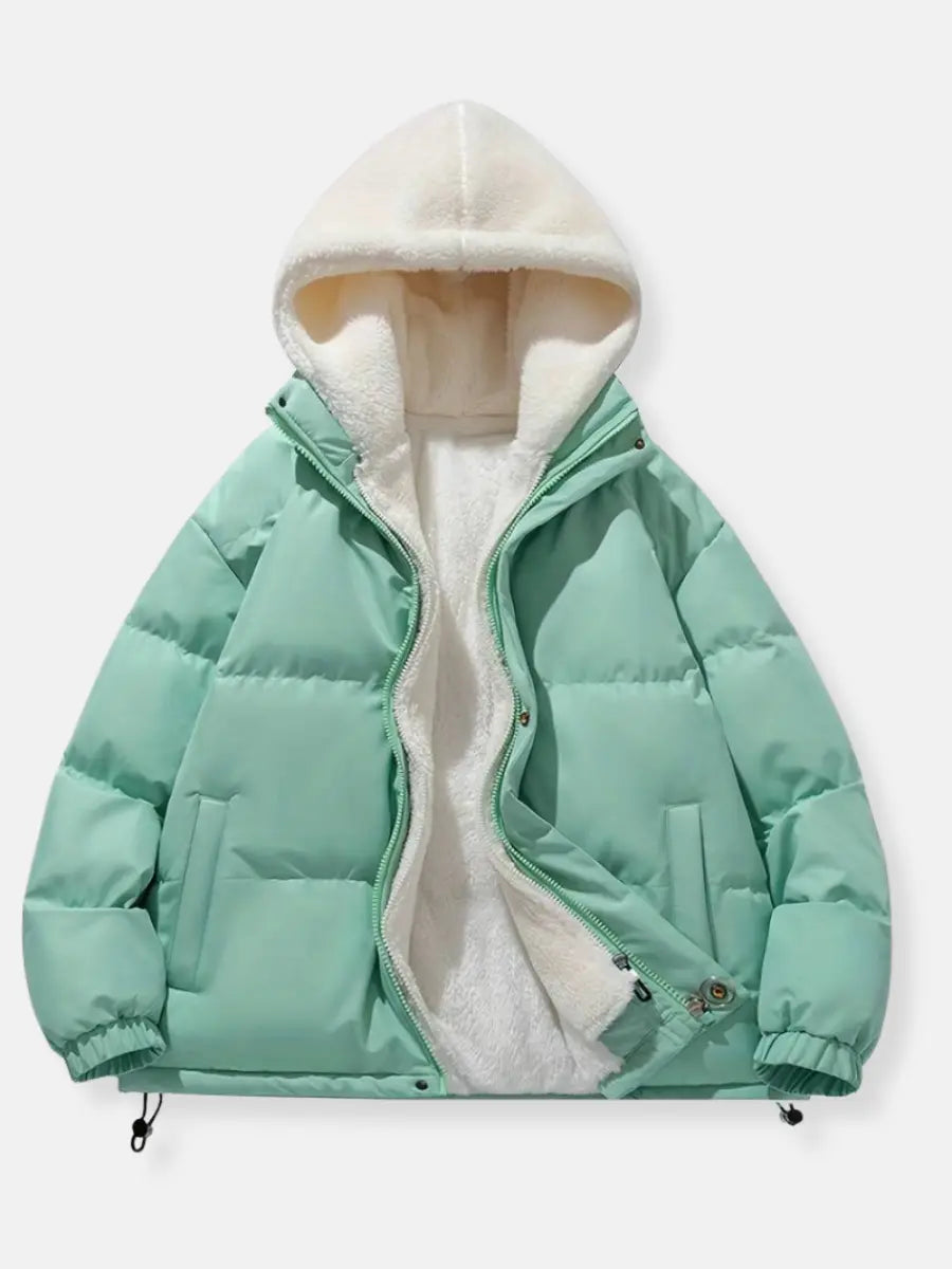 Veste Hiver Femme Matelassée à Capuche