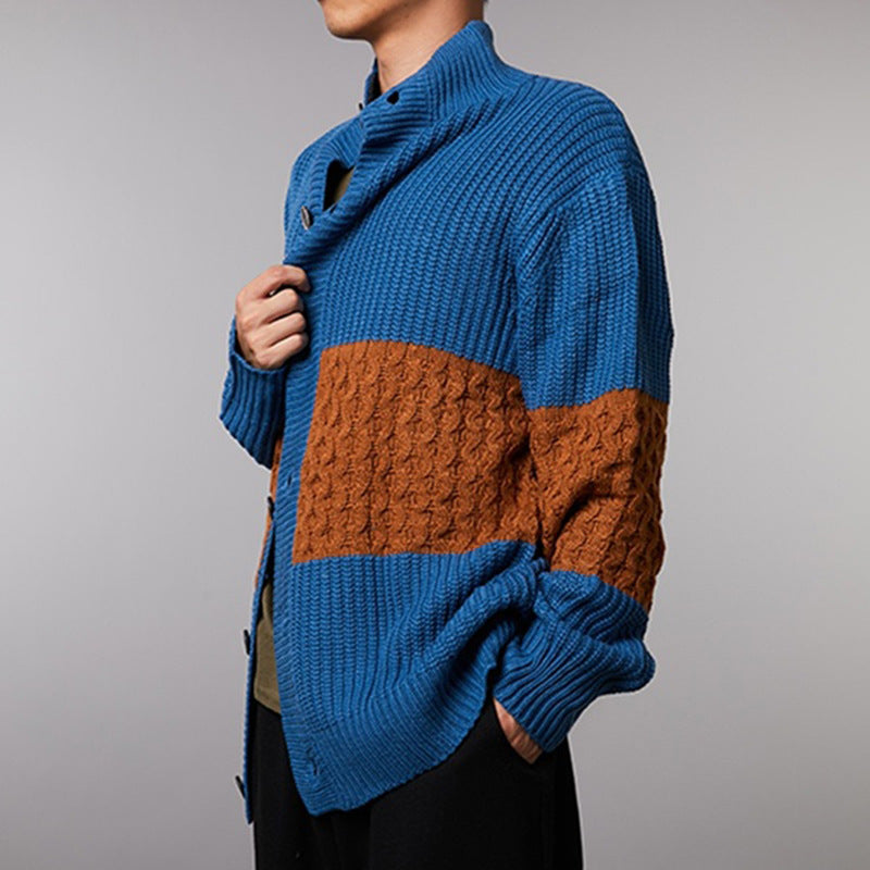 Cardigan Homme Moderne à Motif Structuré | Style et Confort Élégant