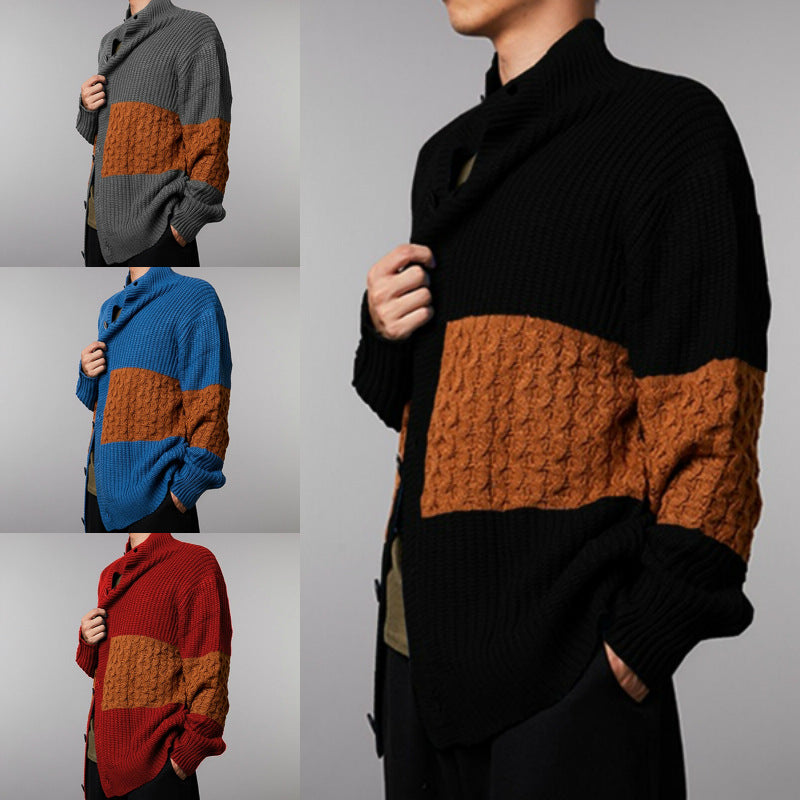 Cardigan Homme Moderne à Motif Structuré | Style et Confort Élégant