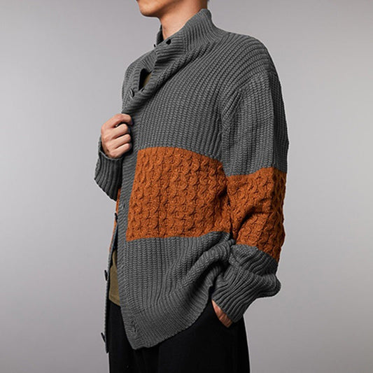 Cardigan Homme Moderne à Motif Structuré | Style et Confort Élégant