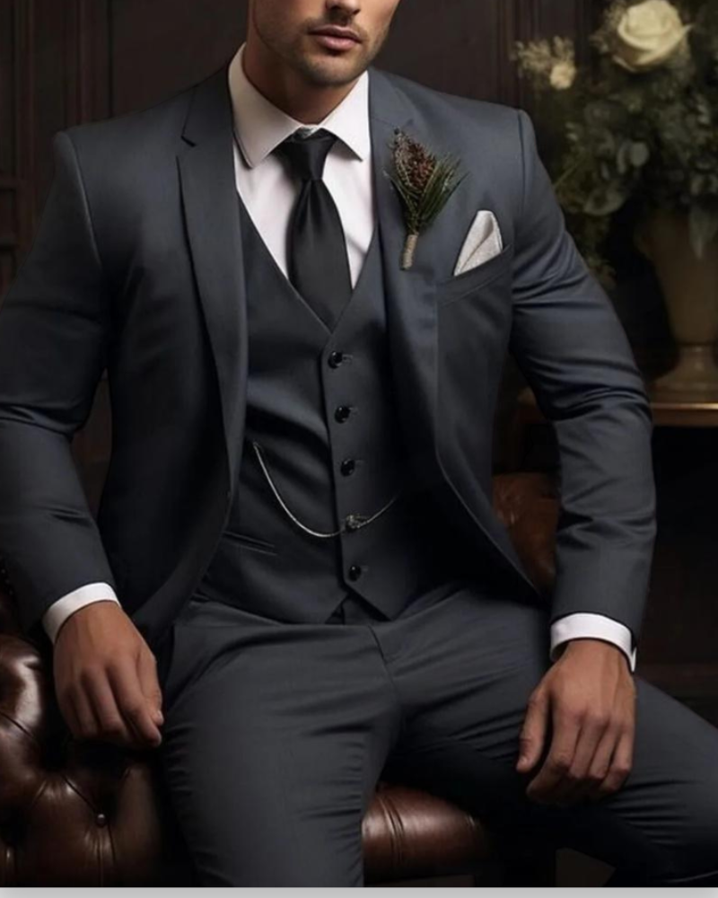Costume Homme 3 Pièces avec Gilet | Élégance et Confiance Assurées