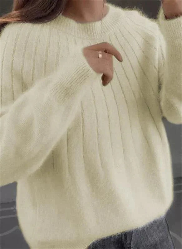 Ghislaine | Pull femme doux et chaud à rayures