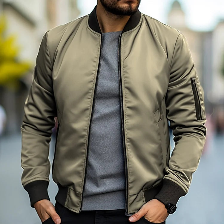 Vance | Bomber Homme Classique Zippé Élégant