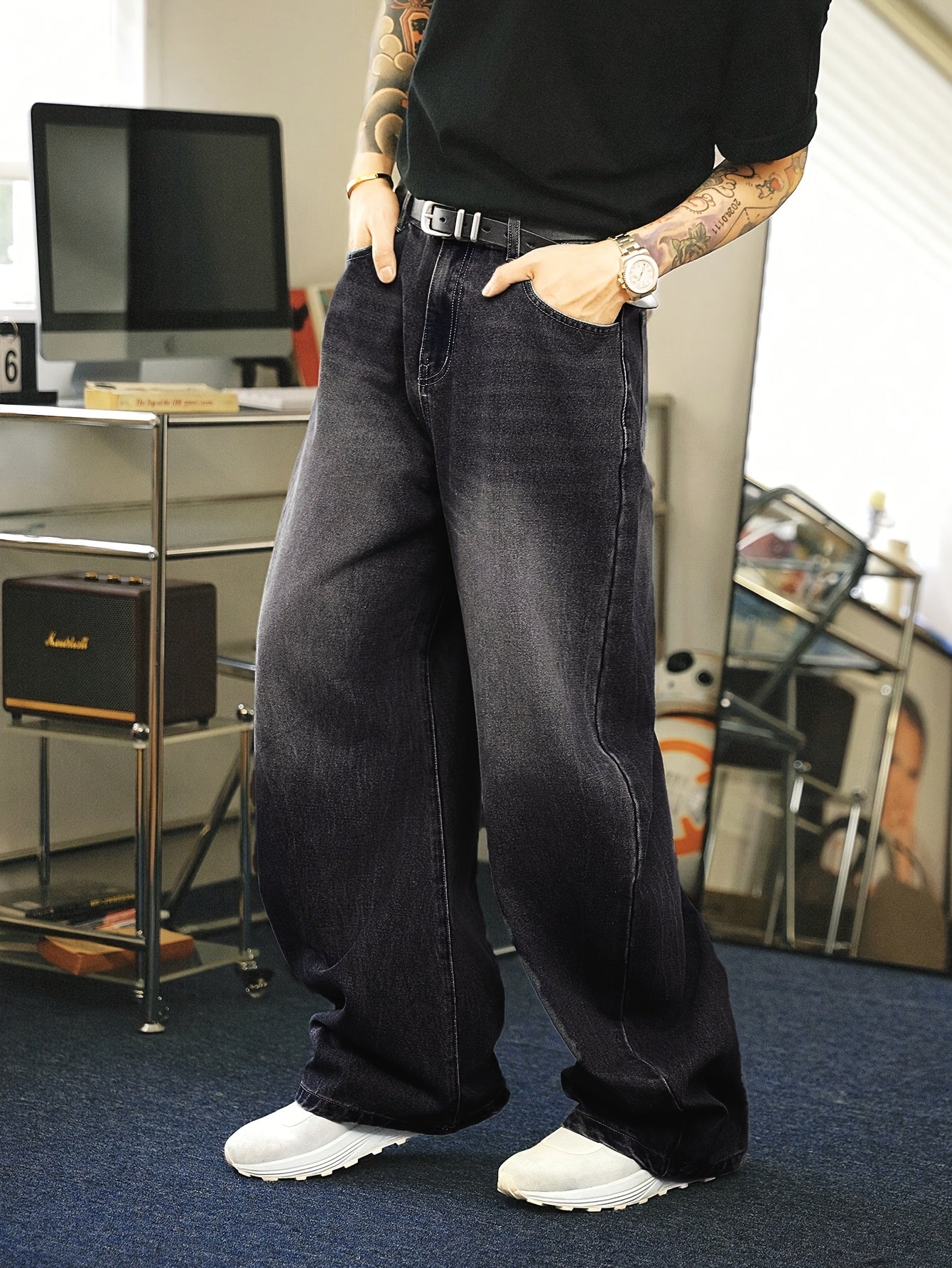 Joseph | Jean Baggy Homme Tendance Coupe Large avec Jambe Droite