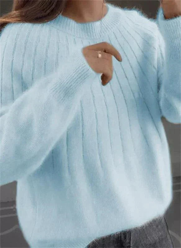 Ghislaine | Pull femme doux et chaud à rayures