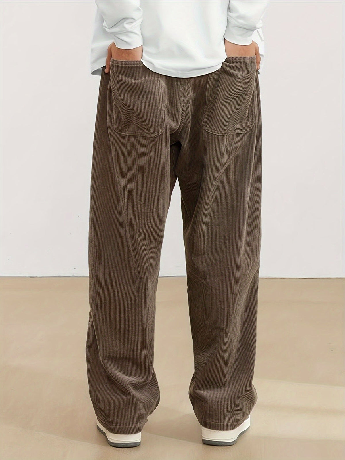 Pantalon en velours côtelé à coupe ample – Tendance, confortable & urbain
