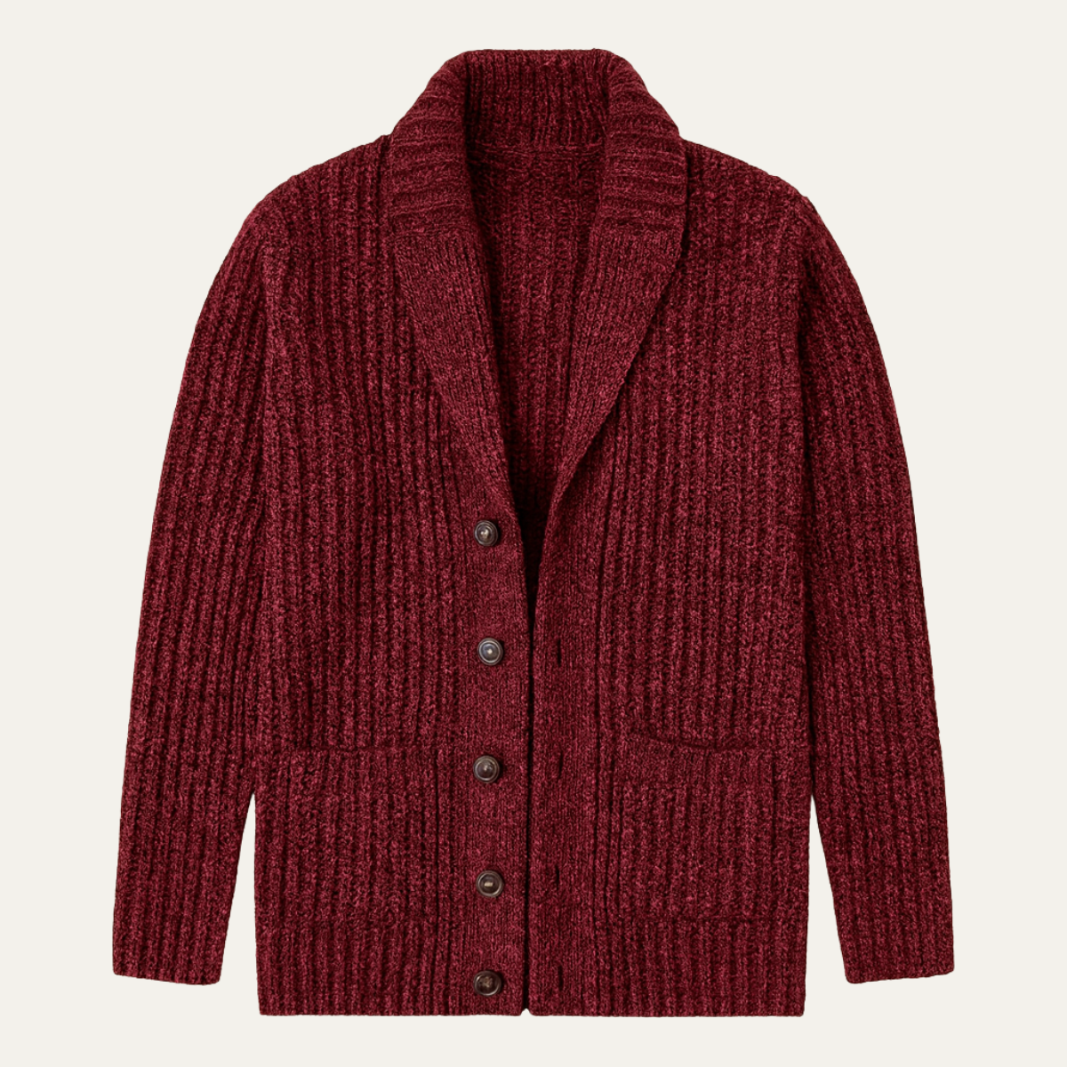 Cardigan structuré pour homme avec col à revers — élégance casual pour toutes saisons
