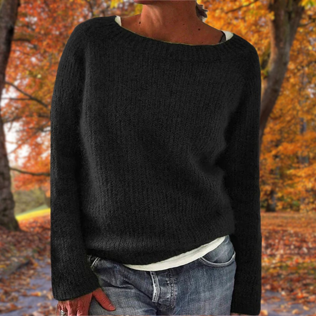 Pull Femme Doux à Col Rond | Confort Luxueux et Style Décontracté