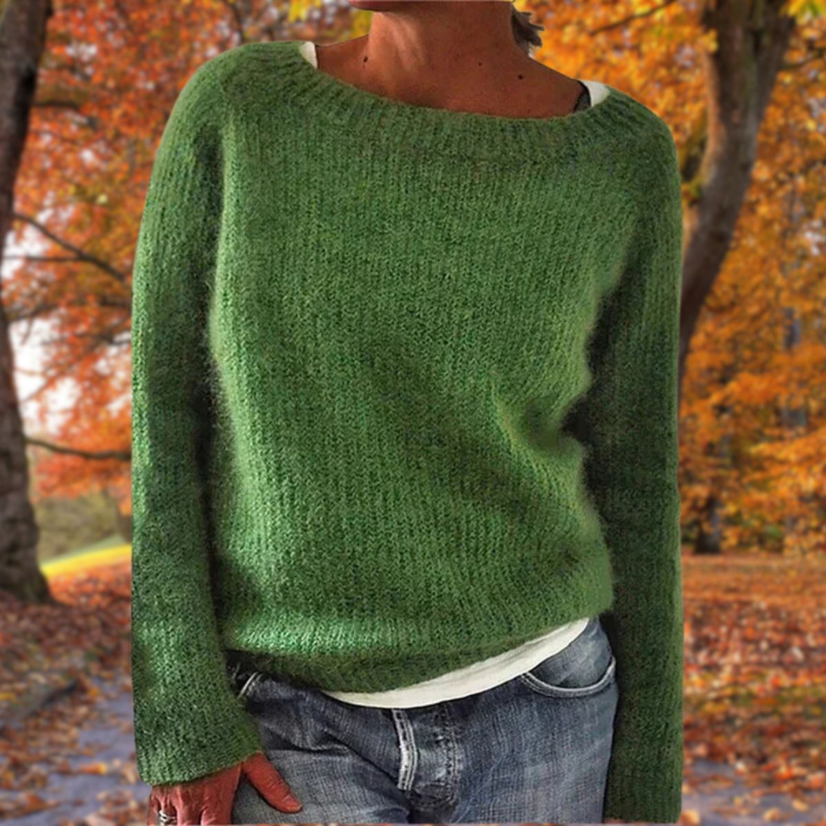Pull Femme Doux à Col Rond | Confort Luxueux et Style Décontracté
