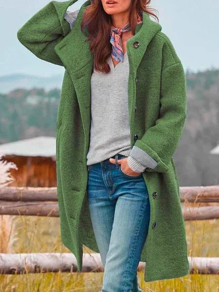 Long Coat Femme avec Capuche | Élégance et Chaleur pour les Journées Fraîches