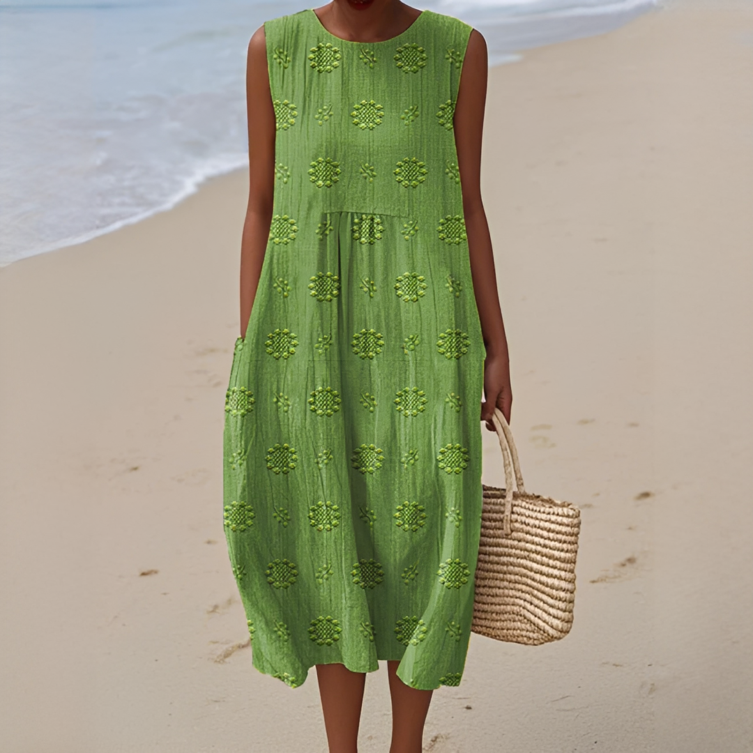 Robe d’Été Sans Manches Femme – Confort Léger et Style Intemporel