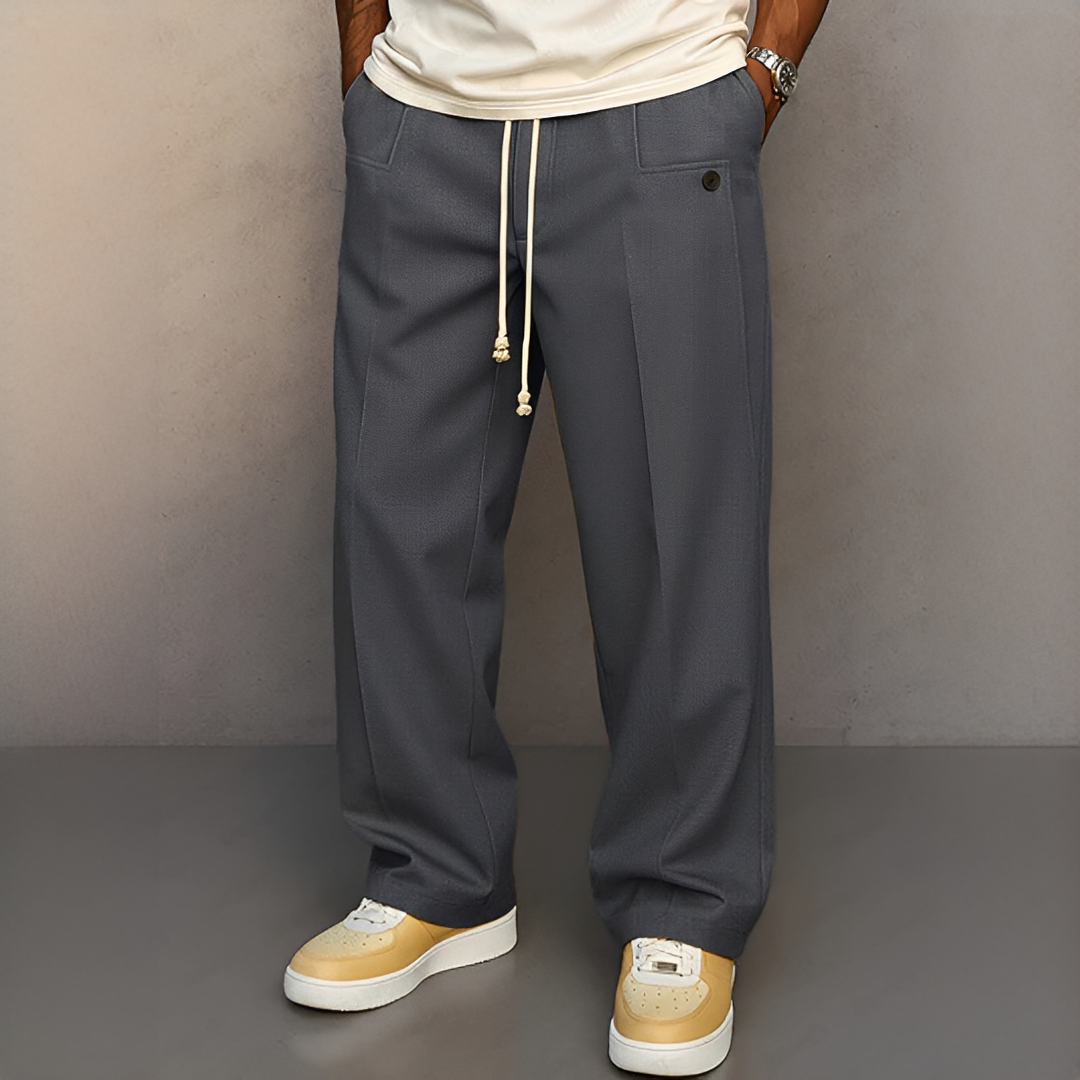 Pantalon Homme avec Cordon de Serrage – Style Moderne et Confort Quotidien