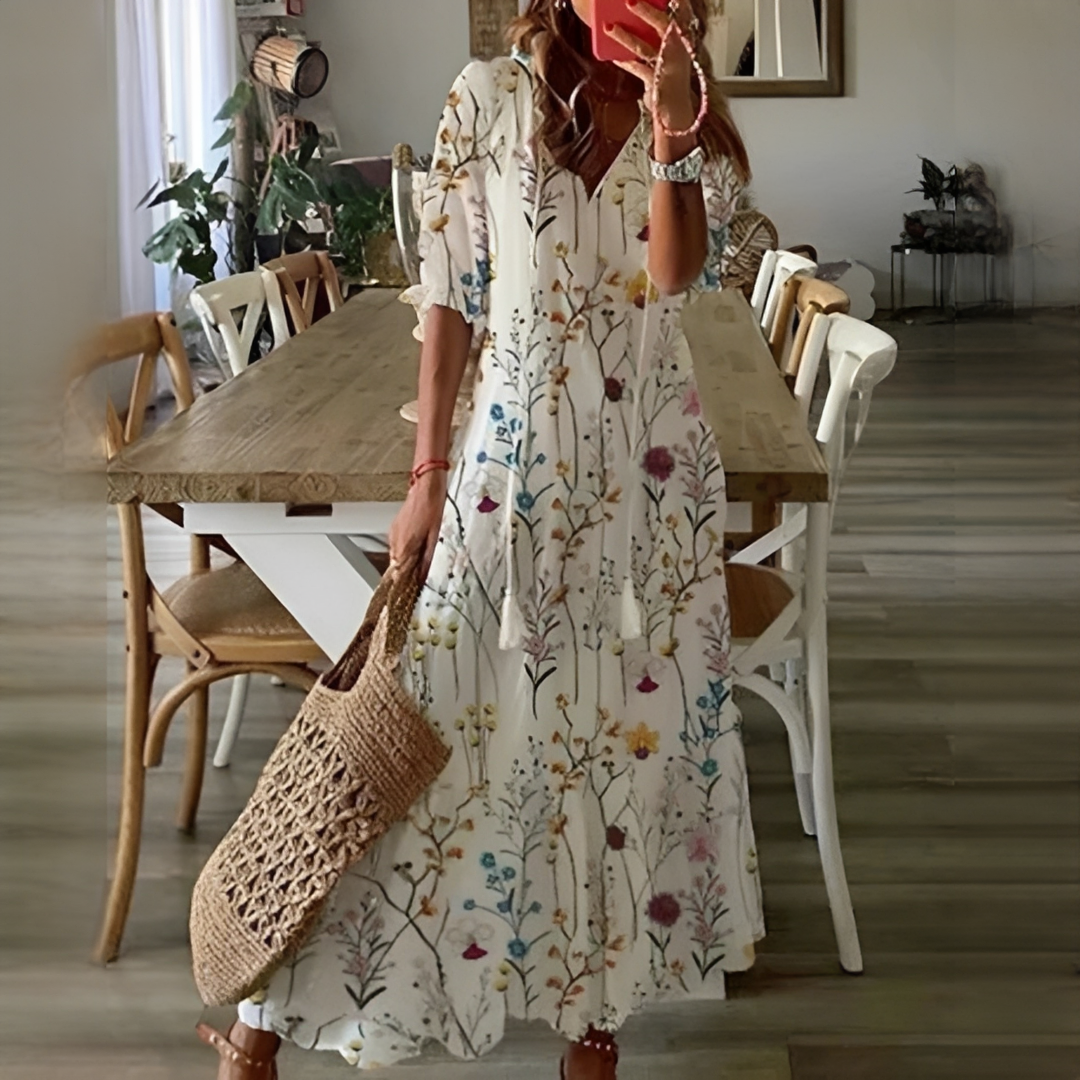 Robe d’Été Femme Élégante et Légère à Silhouette Féminine