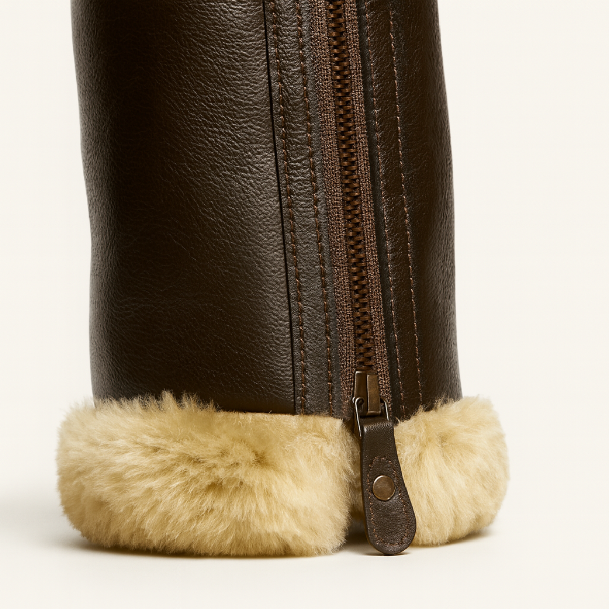Veste Aviator Homme – Cuir Synthétique et Doublure Chaude