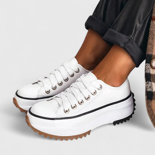 Sneakers Plateau Femme à Front Retro | Style Sportif et Confort Moderne