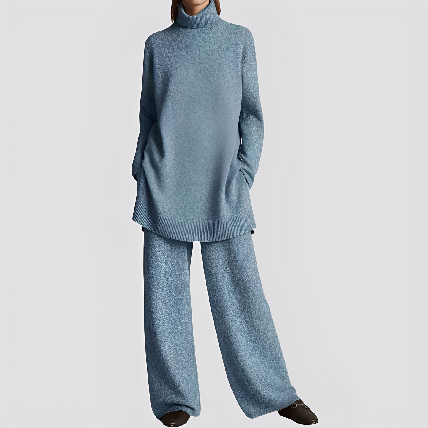 Ensemble Lounge Femme Col Haut | Confort et Élégance Décontractée