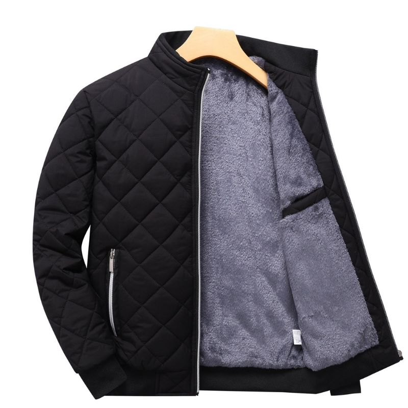 Laurence | Veste Homme Polaire Matelassée Col Montant Zippée