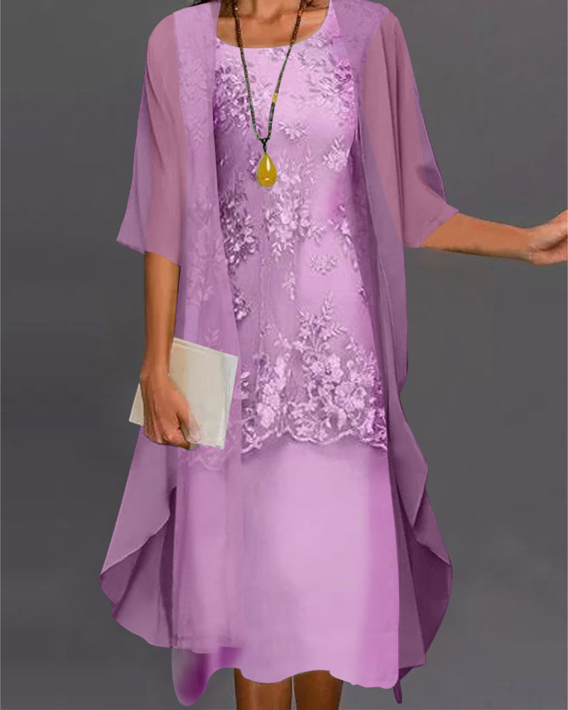 Ensemble Chiffon Élégant pour Femme – Style Raffiné pour les Soirées d’Été