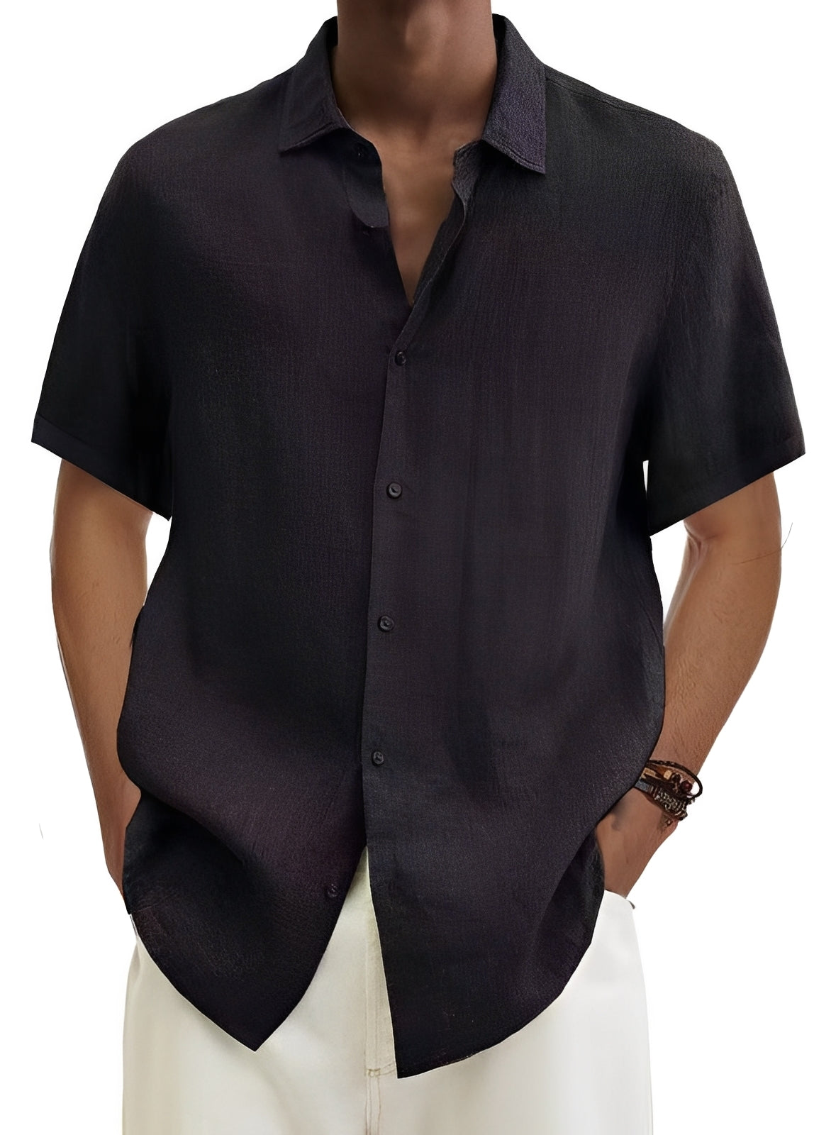 Chemise Homme Légère et Décontractée à Coupe Ample et Style Intemporel