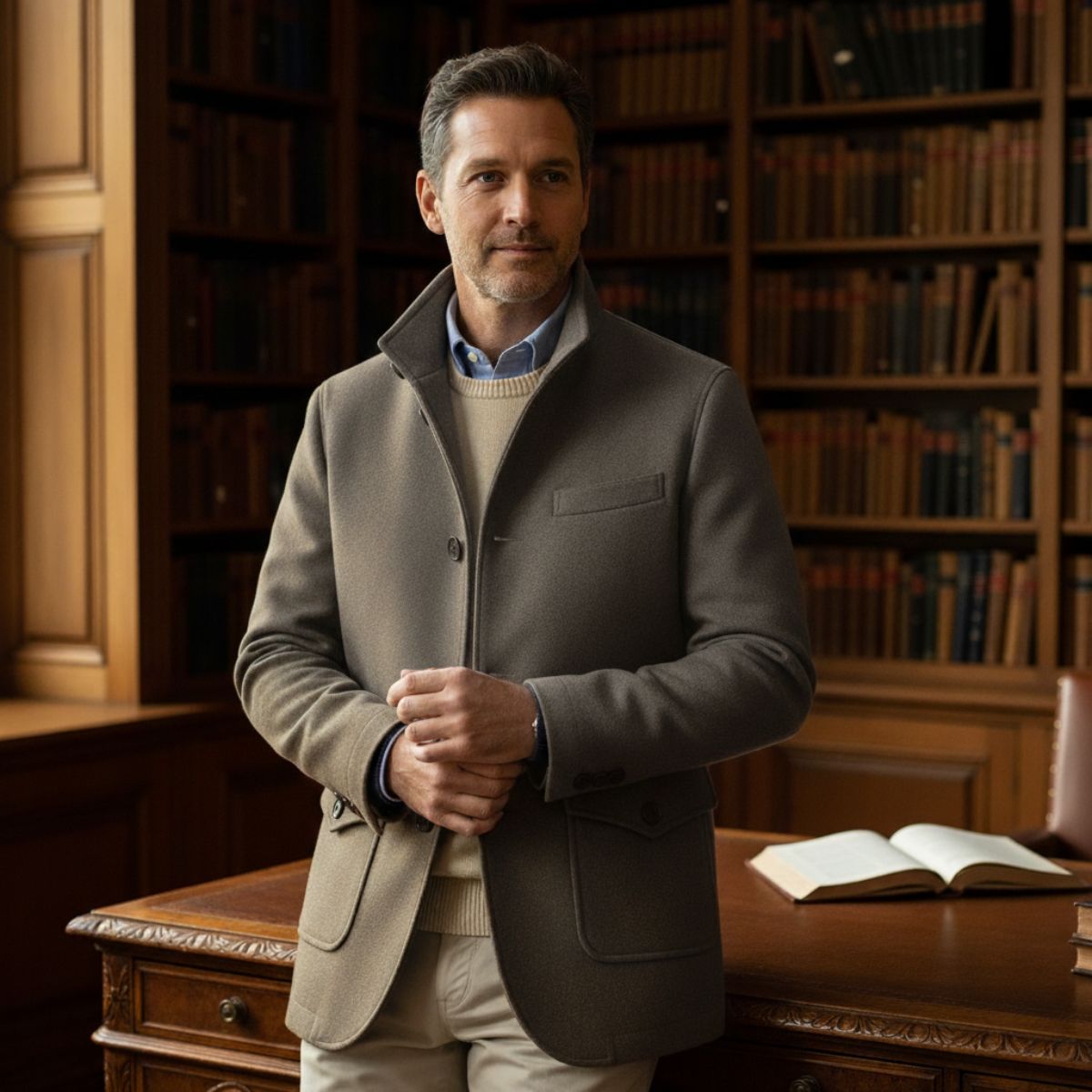 Manteau en Laine Homme | Élégant et Confortable