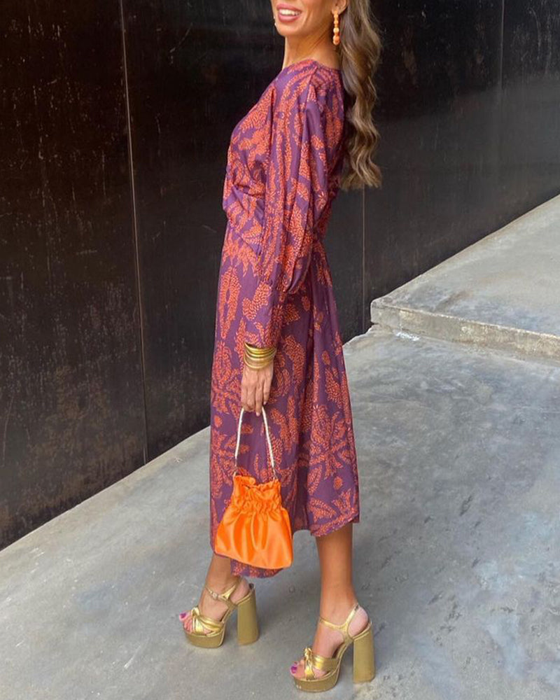Robe Midi Élégante – Élégance Féminine & Style Floral Romantique