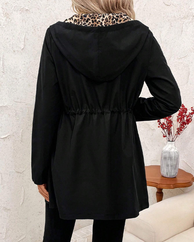 Manteau Léger Femme avec Doublure Léopard | Style, Confort et Audace