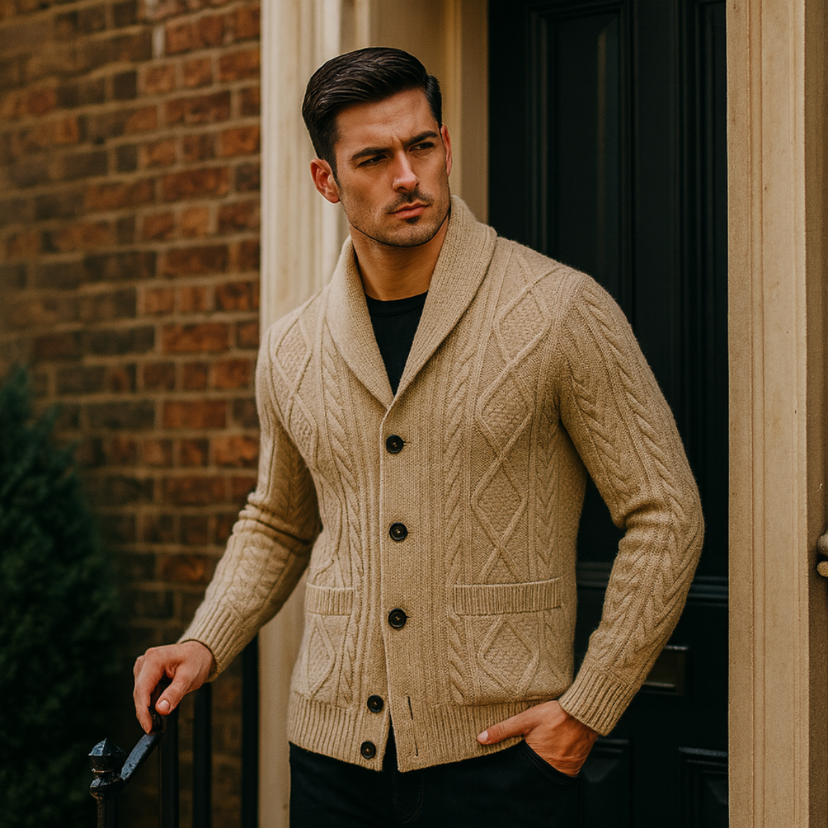 Cardigan Homme en Cachemire | Confort Luxueux et Style Élégant
