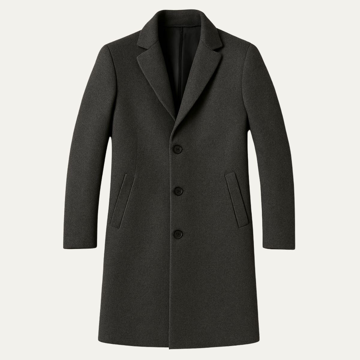 Manteau Homme Mi-Long en Laine et Cachemire | Élégance et Chaleur Premium