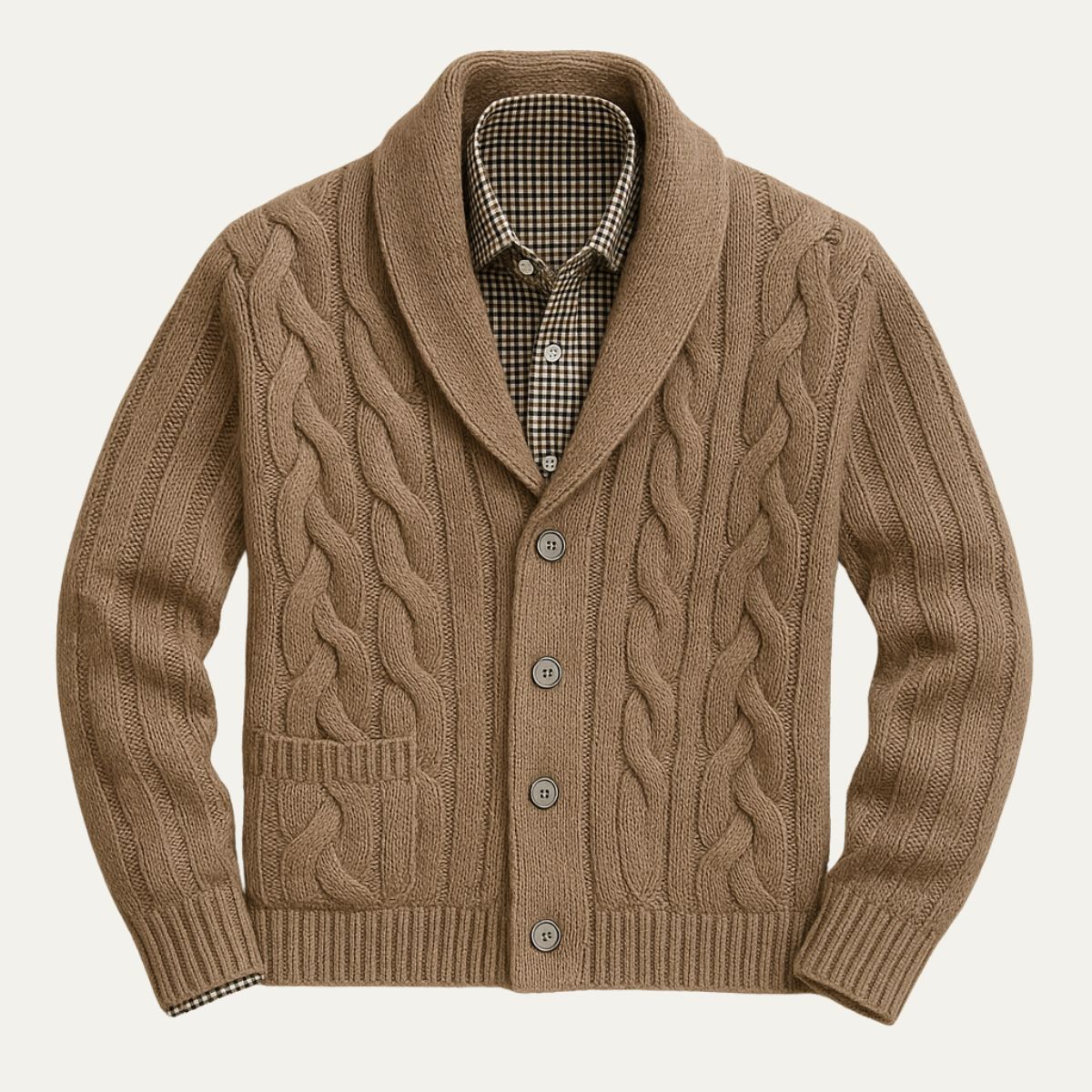Cardigan Homme Laine Mérinos | Style Élégant et Confort Premium