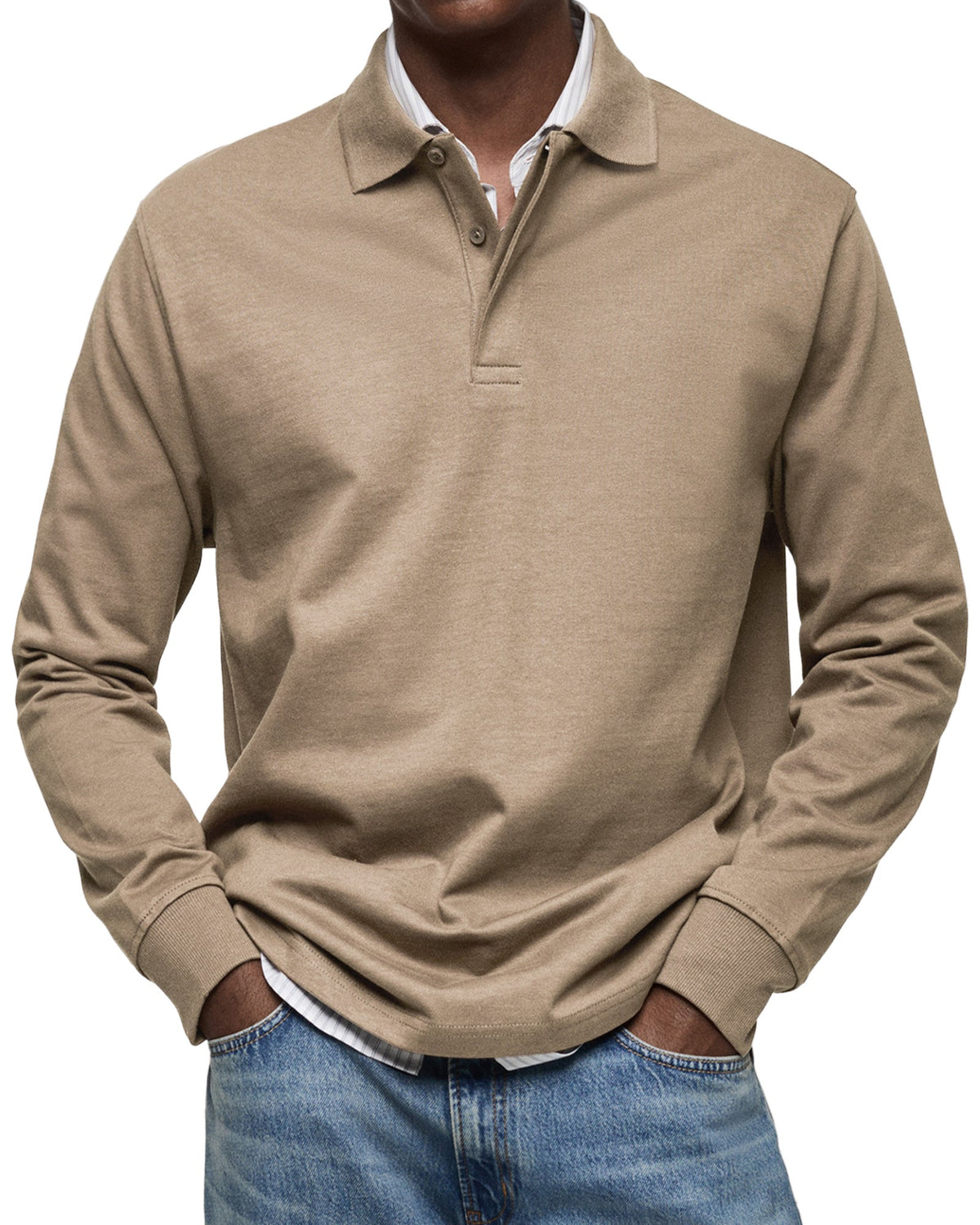 Polo à manches longues pour homme – Classique, confortable & polyvalent