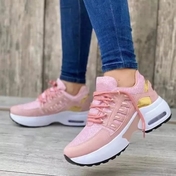 Réjane | Baskets Modernes à Plateforme et Lacets pour Femme