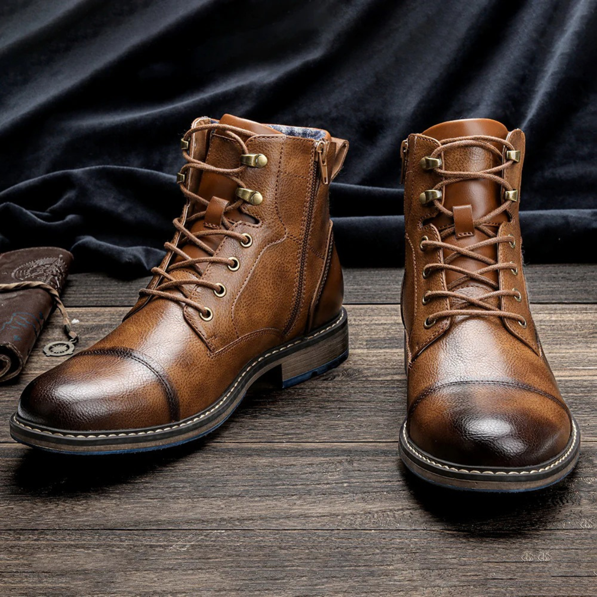Bottines en Cuir Homme Vintage | Confort et Robustesse