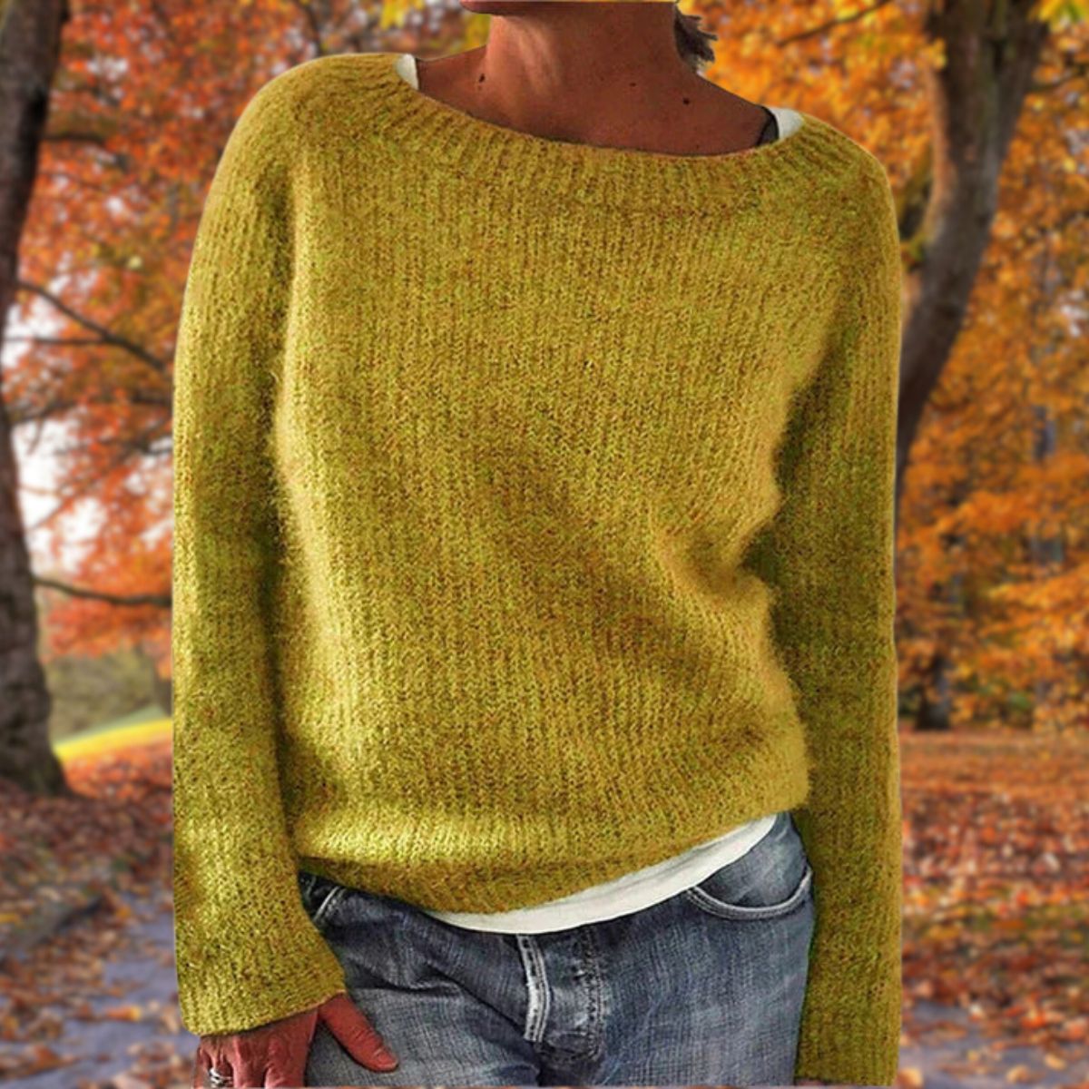 Pull Femme Doux à Col Rond | Confort Luxueux et Style Décontracté