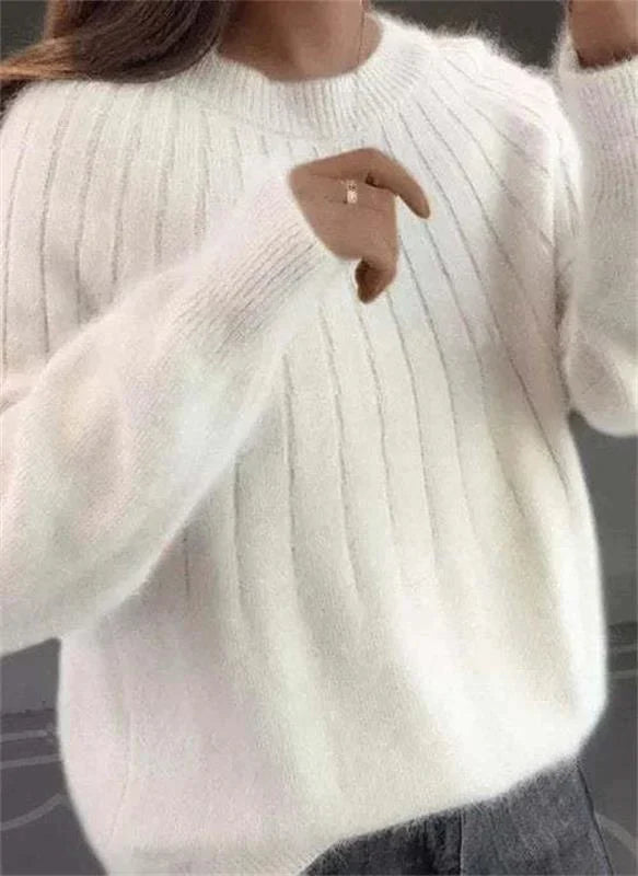 Ghislaine | Pull femme doux et chaud à rayures