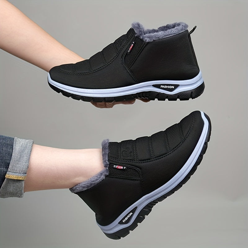 Weylan | Chaussures Homme Hiver à Enfiler avec Doublure Chaude et Élastiques Latéraux