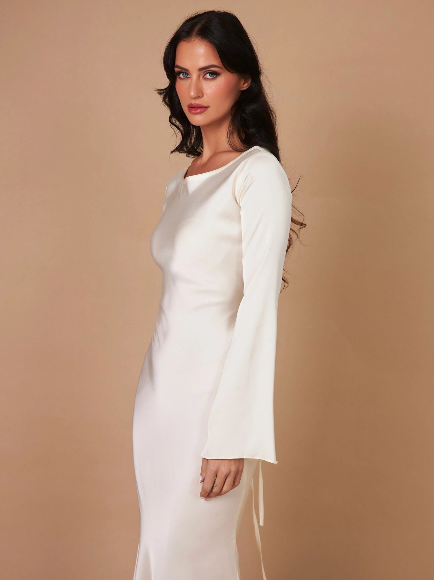 Evening Dress Femme Élégante | Maxi-Robe Longue Cintrée pour Occasions Spéciales