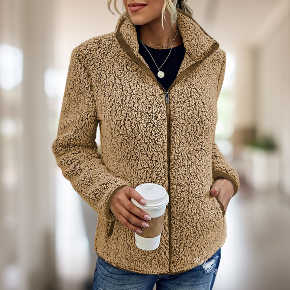 Veste Polaire Zippée Confortable – Chaleur Douce & Style Décontracté