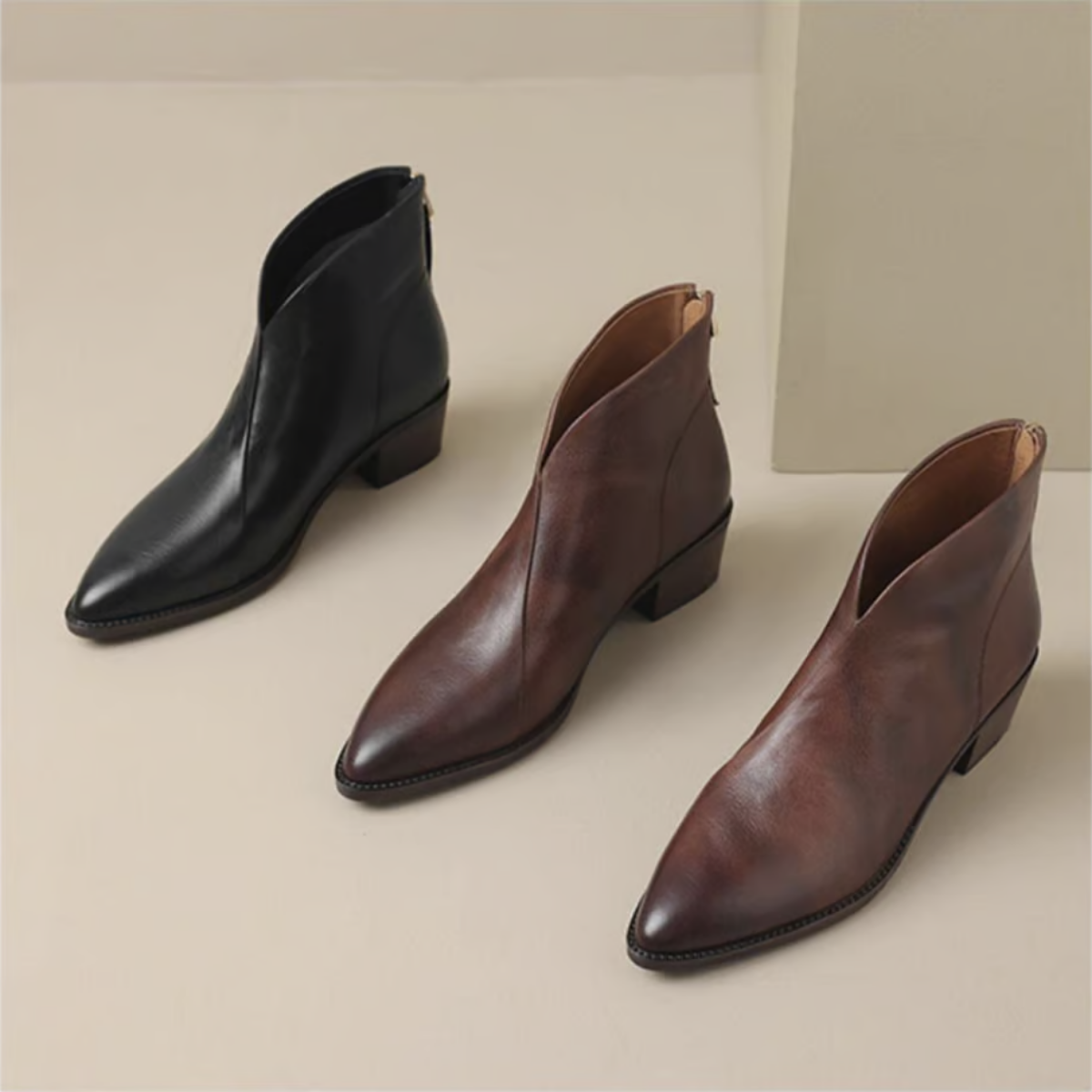 Bottines Femme à Talon Bloc Chic