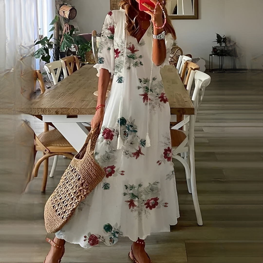 Robe d’Été Femme Élégante et Légère à Silhouette Féminine