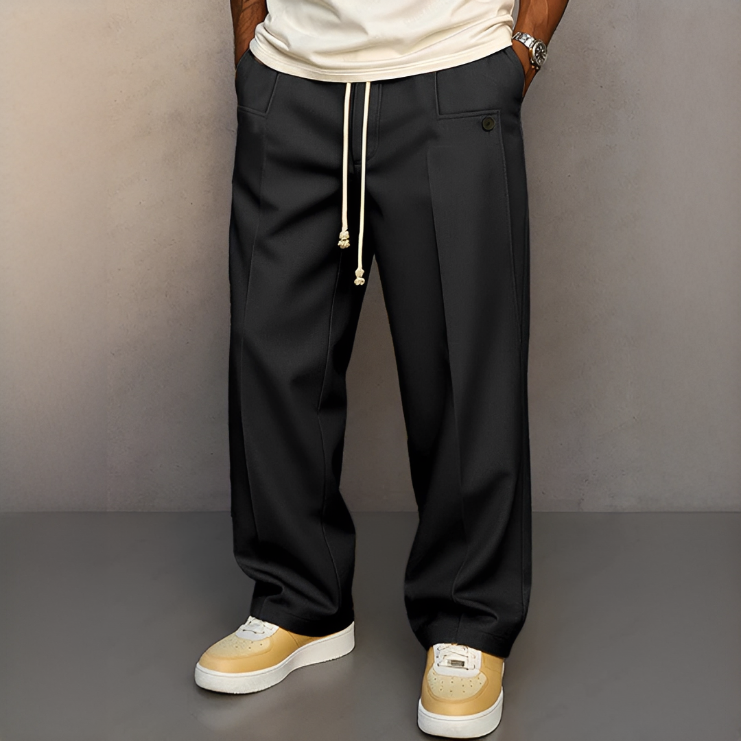 Pantalon Homme avec Cordon de Serrage – Style Moderne et Confort Quotidien