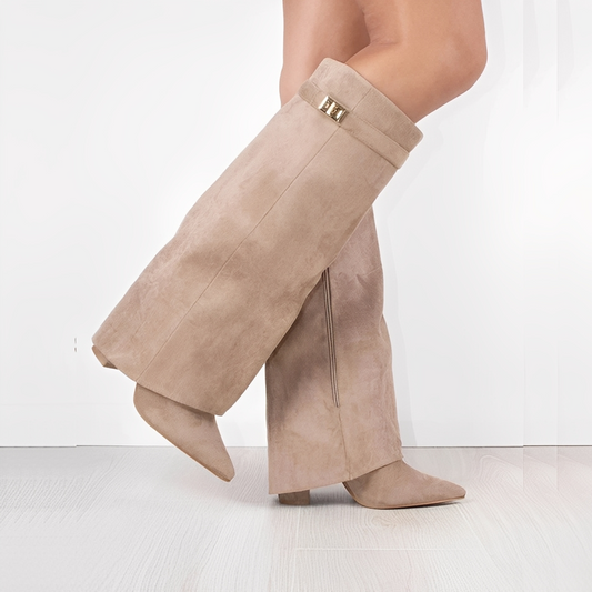 Bottes Femme Cuir avec Boucle | Hautes et Élégantes