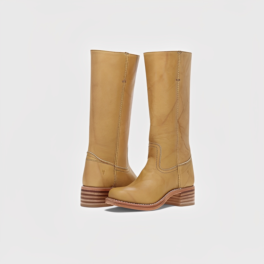 Bottes Femme Hautes en Cuir à Talon | Élégance et Confort