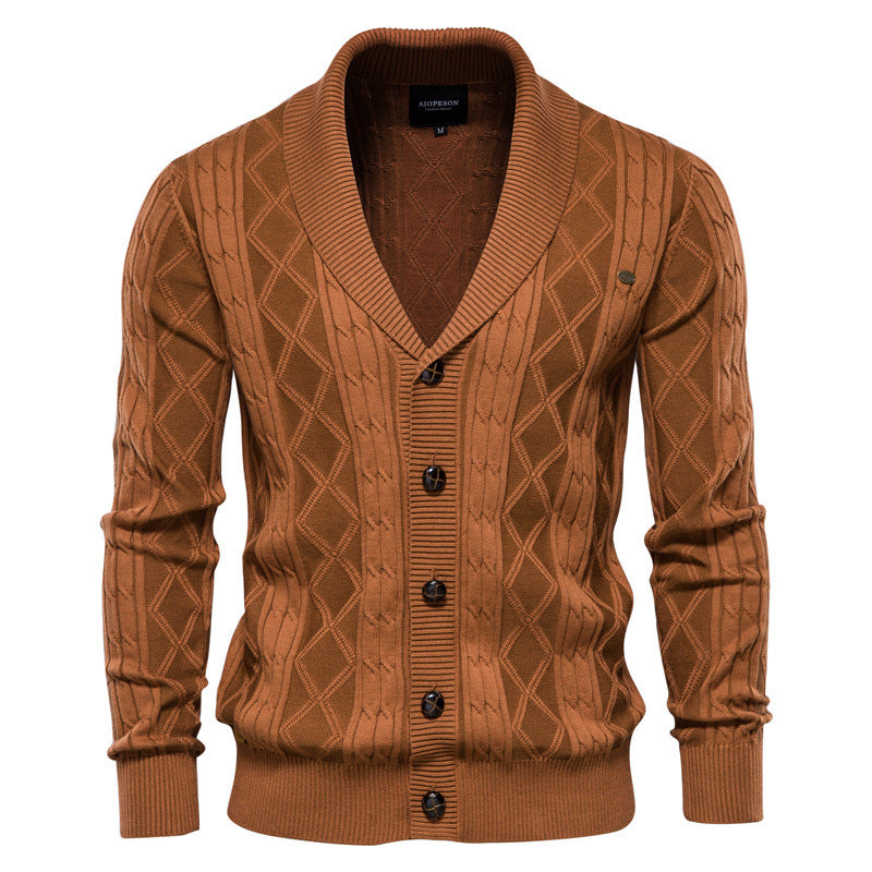 Cardigan Homme Moderne en Maille avec Col Châle | Confort et Style au Quotidien
