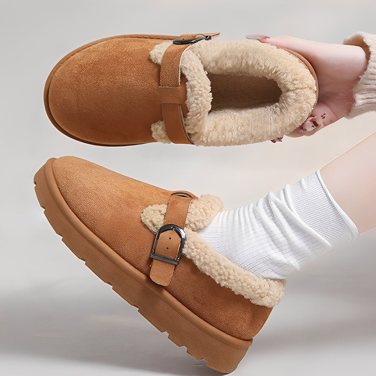 Bottines Femme Chaudes à Semelle Antidérapante | Confort et Sécurité pour l’Hiver