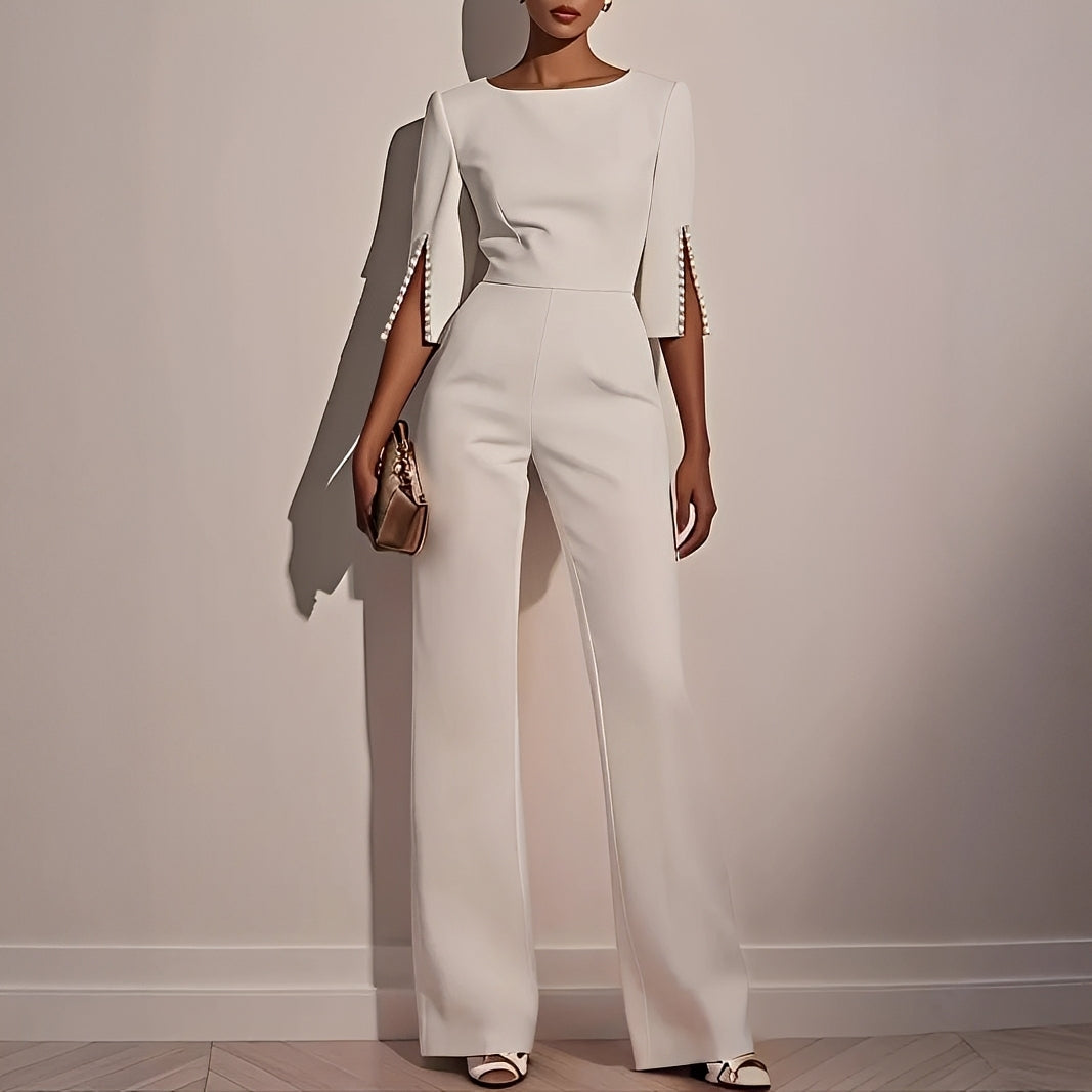 Combinaison Femme Élégante à Manches Évasées – Style Moderne pour Occasions Spéciales