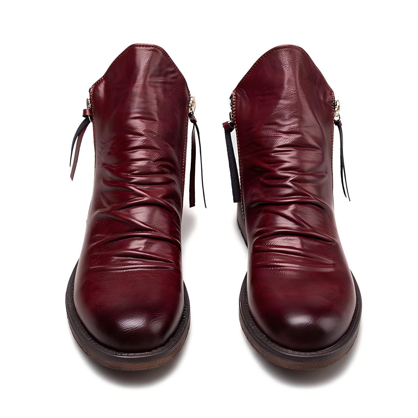 Bottes Homme Classiques en Cuir à Fermeture Éclair | Élégance et Confort Quotidien