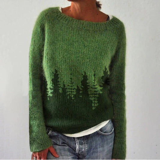Natalia | Pull Femme Tricoté Chaud à Motifs Multiples, Style Élégant et Confortable
