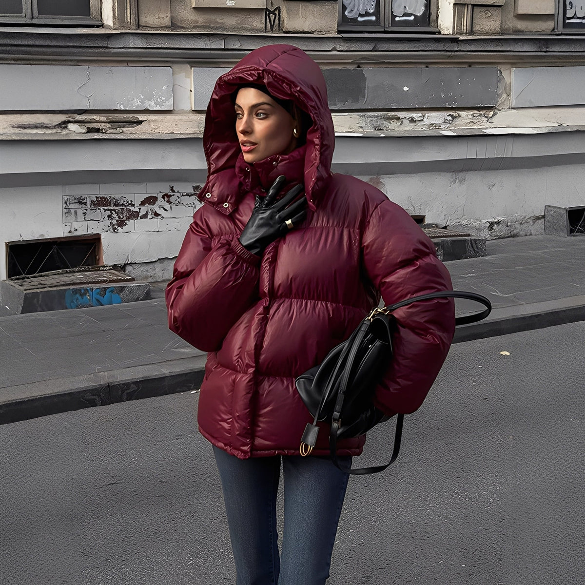 Doudoune Femme Isolée avec Capuche Amovible | Chaud, Pratique et Stylé
