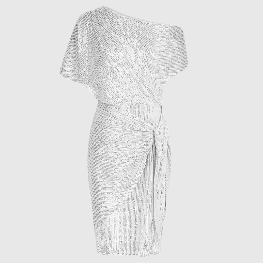 Robe Femme Bodycon Élégante à Paillettes et Effet Glamour