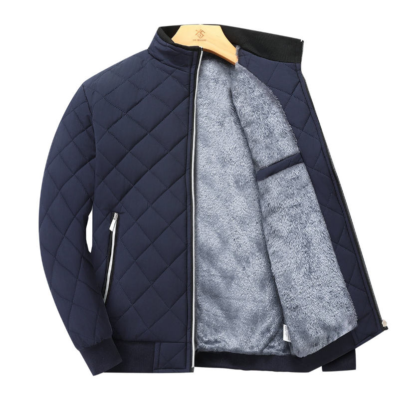Laurence | Veste Homme Polaire Matelassée Col Montant Zippée